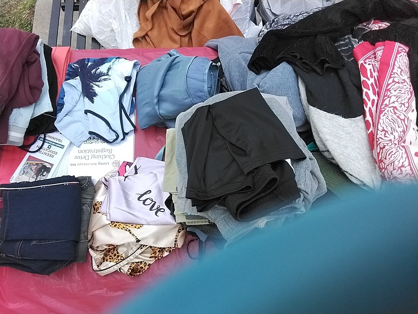 Donated textiles